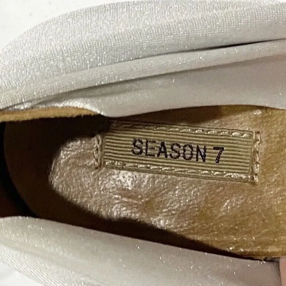 YEEZY SEASON 7 Reflective Ankle Boots Gray Booties Damaged AUTHENTICATED
